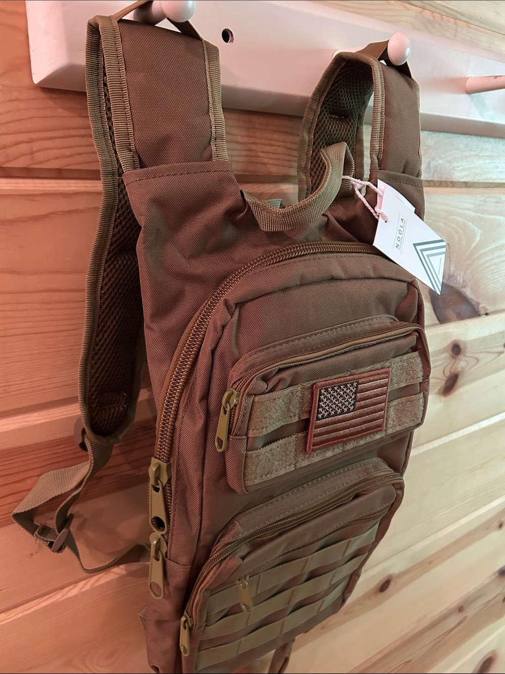 NWT Olive Tactical Sling Backpack with MOLLE - Picture 4 of 7
